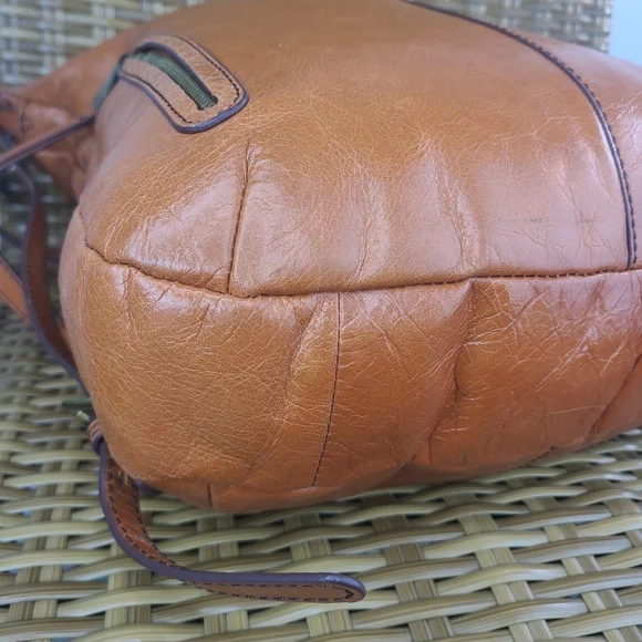 HOBO Orange Leather Hobo Bag - Picture 9 of 16